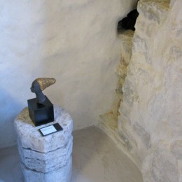 Under medieval vaults at Kunstisalong Allee, Tallinn, Estonia