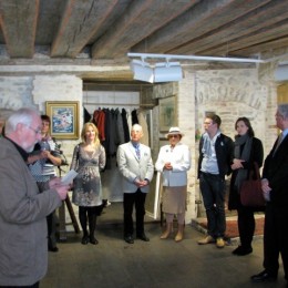 Under medieval vaults at Kunstisalong Allee, Tallinn, Estonia