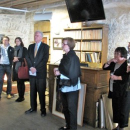 Under medieval vaults at Kunstisalong Allee, Tallinn, Estonia