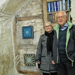 Under medieval vaults at Kunstisalong Allee, Tallinn, Estonia