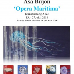 Åsa Bujon 'Opera Maritima' - Solo Exhibition at Kunstisalong Allee, Tallinn