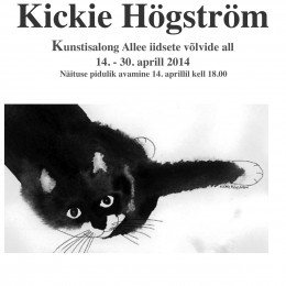 Kickie Högström -Solo Exhibition at Kunstisalong Allee in Tallinn, Estonia