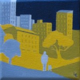 Lars Eriksson-Yellow town miniature