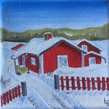Lars Eriksson-Kuggören in snow miniature