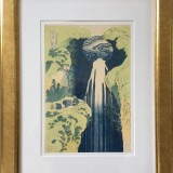 Katsushika Hokusai-Amida waterfall