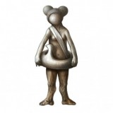 Markus Kasemaa-Figure with swimming ring wearing mickey mouse ears
